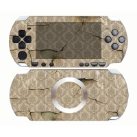 Виниловая наклейка для игровой консоли Sony PSP 2000 "Старые обои" артикул 11384a.